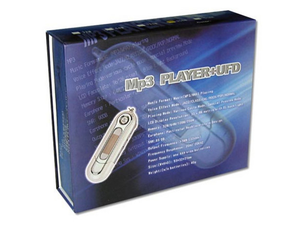 Llavero-Reproductor de MP3 con 256MB, Interfase USB.