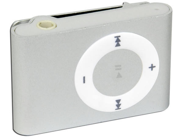 Reproductor de MP3 tipo Clip de 1GB. Color Plata