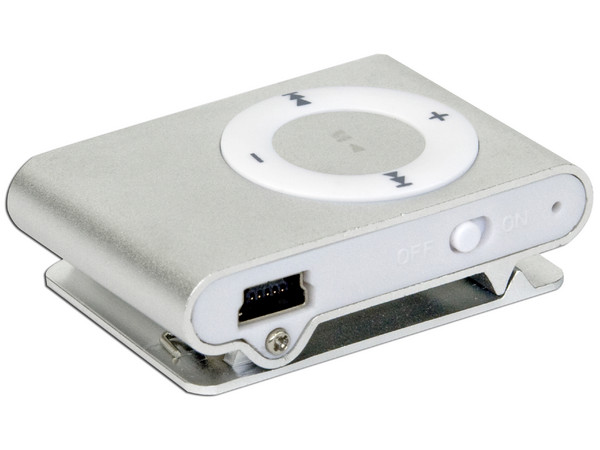 Reproductor de MP3 tipo Clip de 1GB. Color Plata
