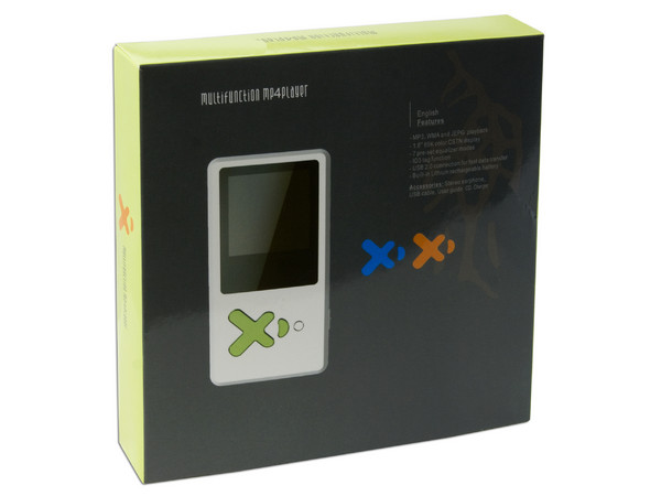 MP4Player Reproductor de MP3, Radio FM, Fotos, Videoclips y Grabador de Voz. 2GB. Color Blanco con Naranja