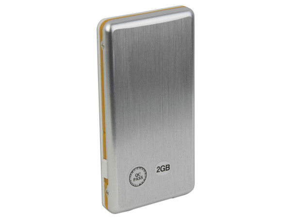 MP4Player Reproductor de MP3, Radio FM, Fotos, Videoclips y Grabador de Voz. 2GB. Color Blanco con Naranja