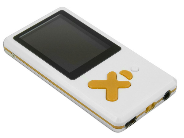 MP4Player Reproductor de MP3, Radio FM, Fotos, Videoclips y Grabador de Voz. 2GB. Color Blanco con Naranja