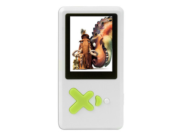 MP4Player Reproductor de MP3, Radio FM, Fotos, Videoclips y Grabador de Voz. 2GB. Color Blanco con Verde