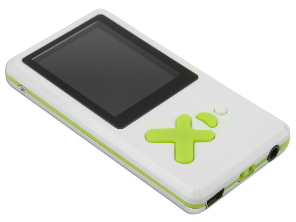 MP4Player Reproductor de MP3, Radio FM, Fotos, Videoclips y Grabador de Voz. 2GB. Color Blanco con Verde