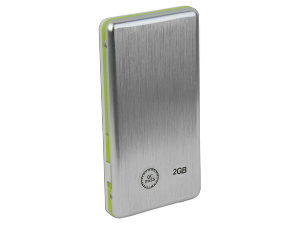 MP4Player Reproductor de MP3, Radio FM, Fotos, Videoclips y Grabador de Voz. 2GB. Color Blanco con Verde