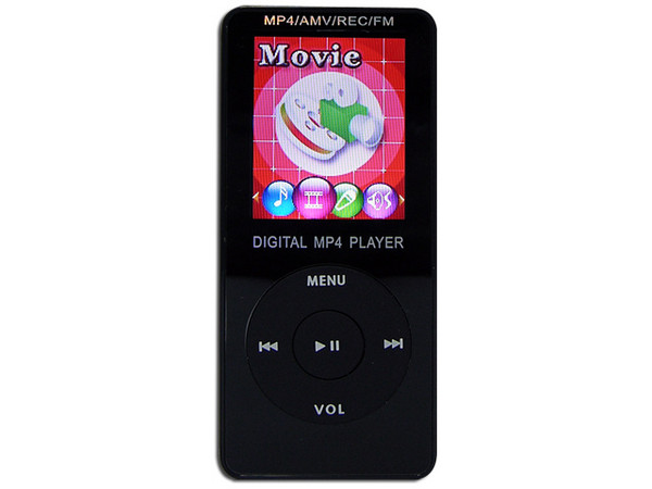MP4 Digital Player Black Reproductor de MP3, Radio FM, Fotos, Videoclips y Grabador de Voz. 2GB