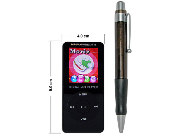 MP4 Digital Player Black Reproductor de MP3, Radio FM, Fotos, Videoclips y Grabador de Voz. 2GB