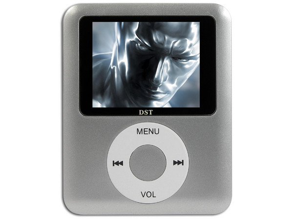 MP4 Reproductor de MP3, Radio FM, Fotos, Videoclips y Grabador de Voz. 2GB, Color Plata