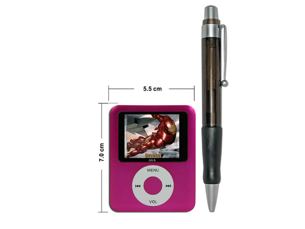 MP4 Reproductor de MP3, Radio FM, Fotos, Videoclips y Grabador de Voz. 2GB, Color Fucsia