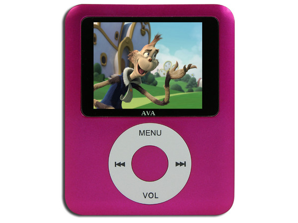 MP4 Reproductor de MP3, Radio FM, Fotos, Videoclips y Grabador de Voz. 2GB, Color Fucsia