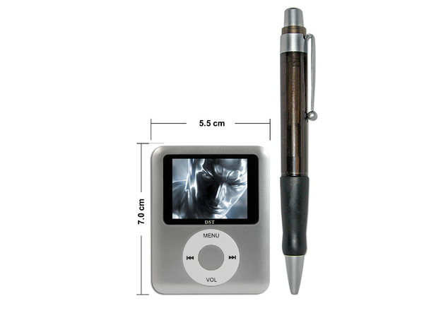 MP4 Reproductor de MP3, Radio FM, Fotos, Videoclips y Grabador de Voz. 4GB, Color Plata