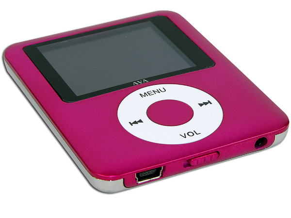 MP4 Reproductor de MP3, Radio FM, Fotos, Videoclips y Grabador de Voz. 4GB, Color Fucsia