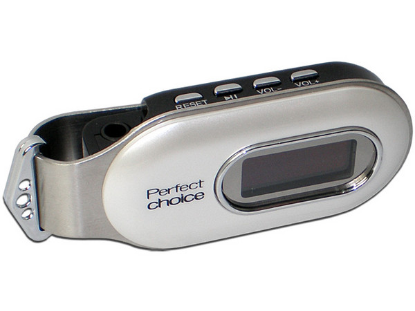 Reproductor de MP3 y Grabador de Voz Perfect Choice con 512MB, con Cargador para Auto.