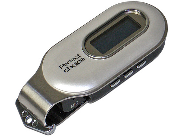 Reproductor de MP3 y Grabador de Voz Perfect Choice con 512MB, con Cargador para Auto.