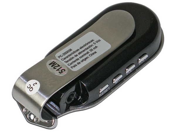 Reproductor de MP3 y Grabador de Voz Perfect Choice con 512MB, con Cargador para Auto.