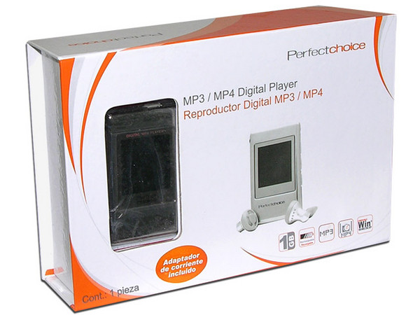 MP4 Perfect Choice Reproductor de MP3, Fotos, Videoclips y Grabador de Voz. 1GB