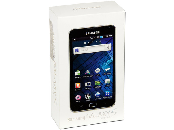 Samsung Galaxy S WiFi 5.0 con Android 2.2, 2 Cámaras, Pantalla Multitouch de 5