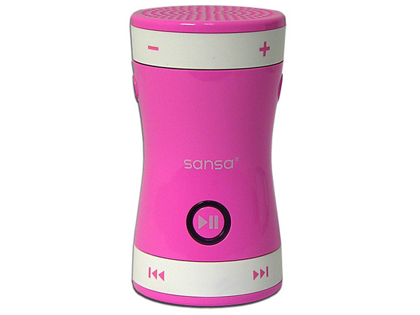 Sansa Shaker MP3, 512MB, Color Rosa. Cambia de Canción y Activa Sonidos Divertidos con solo Agitar el reproductor MP3 Shaker 