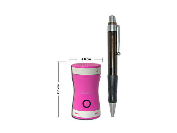 Sansa Shaker MP3, 512MB, Color Rosa. Cambia de Canción y Activa Sonidos Divertidos con solo Agitar el reproductor MP3 Shaker 