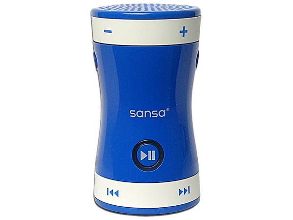 Sansa Shaker MP3, 512MB, Color Azul. Cambia de Canción y Activa Sonidos Divertidos con solo Agitar el reproductor MP3 Shaker