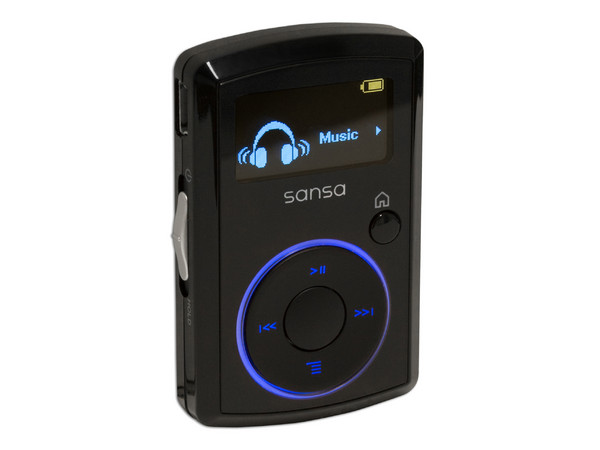 SanDisk Sansa Clip Reproductor de MP3 y Grabación de Voz, 2GB.