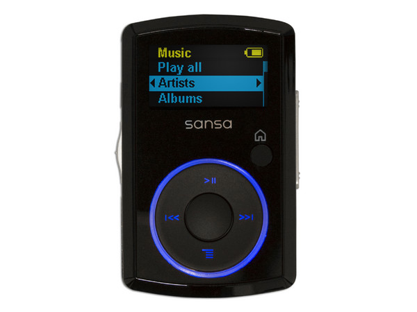 SanDisk Sansa Clip Reproductor de MP3 y Grabación de Voz, 2GB.