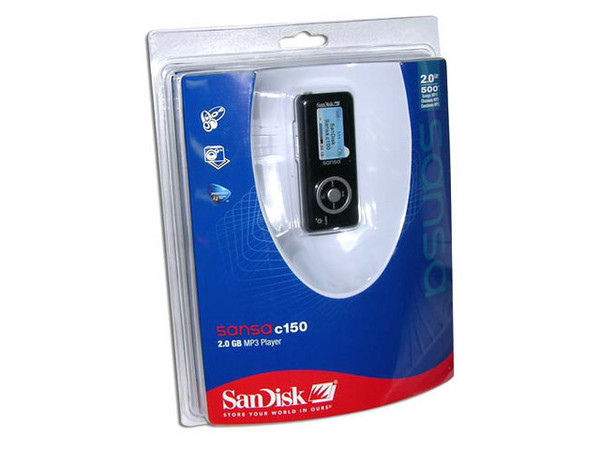 Sansa c150 Reproductor de MP3, Radio FM, Fotos pequeñas y Grabador de Voz. 2GB, USB 2.0