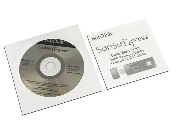 SanDisk Sansa Express c250 Reproductor de MP3, Radio FM, y Grabador de Voz, 1GB. (Soporta Memorias MicroSD)