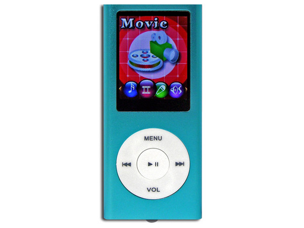 MP4 ShikaXmedia Reproductor de MP3, Radio FM, Fotos, Videoclips y Grabador de Voz. 2GB, Color Azul.