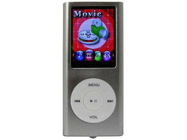 MP4 ShikaXmedia Reproductor de MP3, Radio FM, Fotos, Videoclips y Grabador de Voz. 2GB, Color Plata.