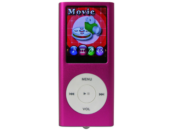 MP4 ShikaXmedia Reproductor de MP3, Radio FM, Fotos, Videoclips y Grabador de Voz. 1GB, Color Fucsia.