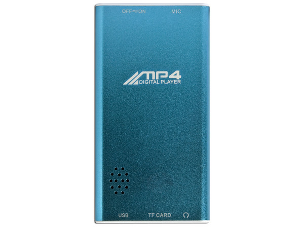 MP4 ShikaXmedia Reproductor de MP3, Radio FM, Fotos, Videoclips y Grabador de Voz. 2GB, Color Azul. (Soporta Memorias MicroSD)