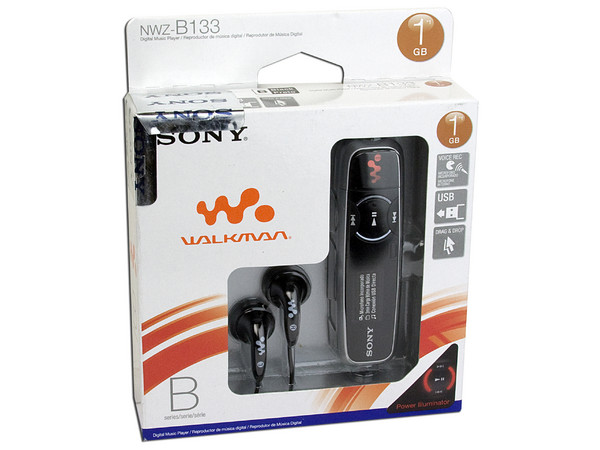 Reproductor Sony Walkman MP3 y Grabación de voz de 1GB. Color Negro