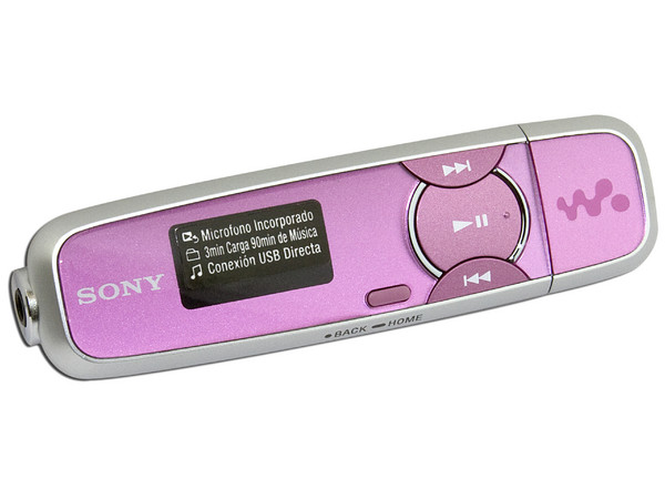 Reproductor Sony Walkman MP3 y Grabación de voz de 2GB. Color Rosa