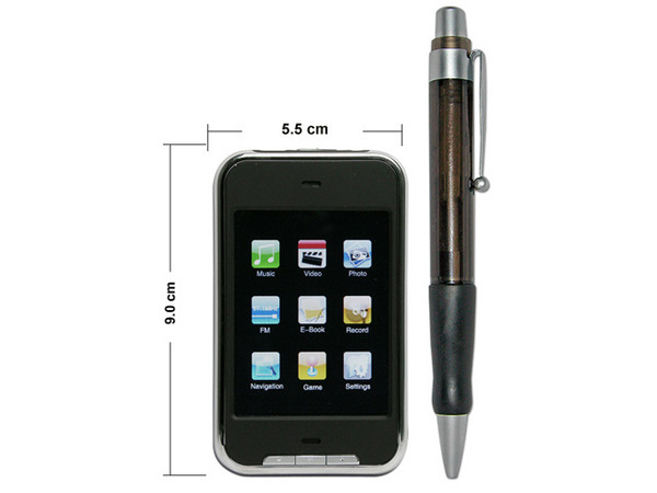 MP4 VIDEGO28 Touch Screen Pantalla 2.8'' Reproductor de MP3, Radio FM, Fotos, Videos, Juegos y Grabador de Voz, 4GB (Soporta Memorias MiniSD de hasta 4GB)