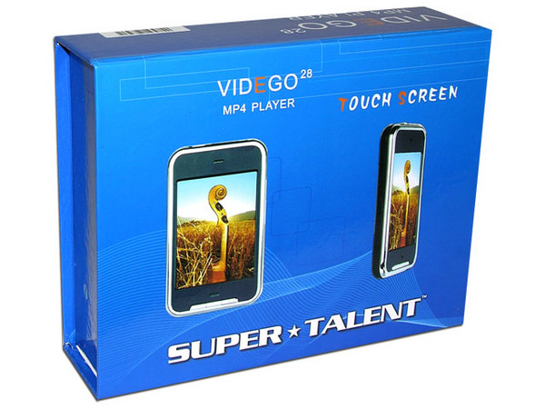 MP4 VIDEGO28 Touch Screen Pantalla 2.8'' Reproductor de MP3, Radio FM, Fotos, Videos, Juegos y Grabador de Voz, 2GB (Soporta Memorias MiniSD de hasta 4GB) 