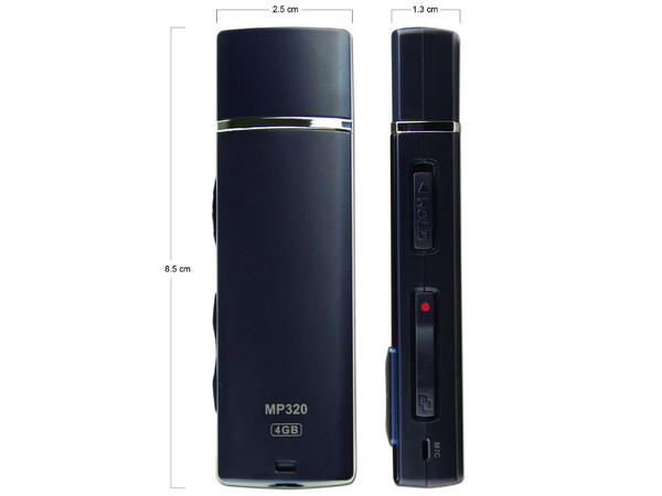 Transcend Reproductor de MP3, Radio FM y Grabador de Voz. 4GB. Color Azul