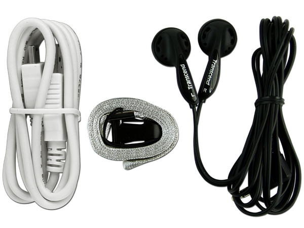 Transcend Reproductor de MP3, Radio FM y Grabador de Voz. 4GB. Color Negro
