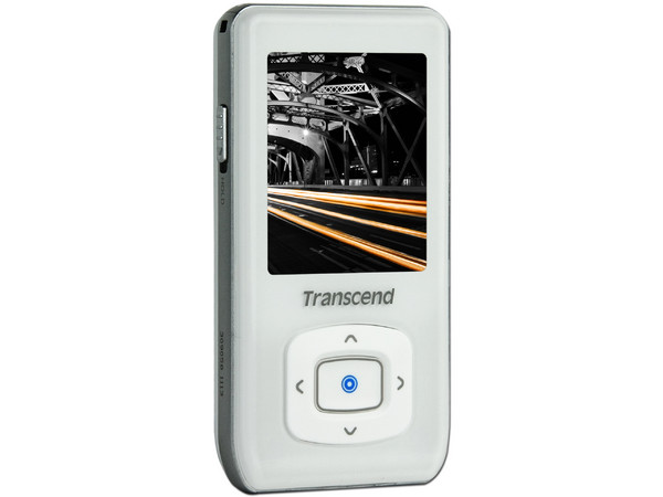 Transcend Reproductor de Video, MP3, Radio FM, Fotos y Grabador de Voz. 4GB. Color Blanco