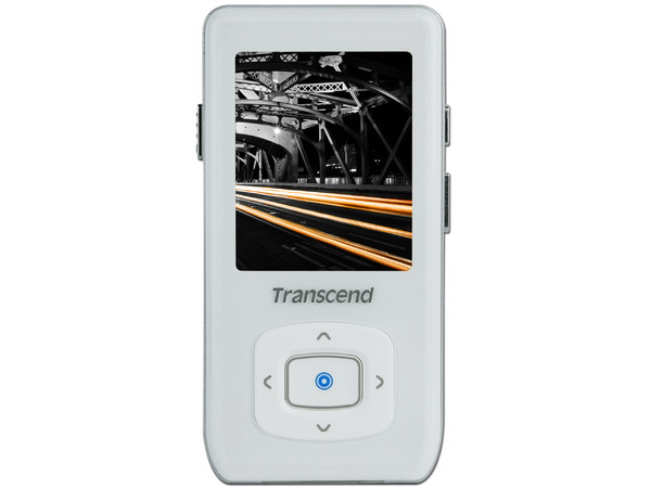 Transcend Reproductor de Video, MP3, Radio FM, Fotos y Grabador de Voz. 4GB. Color Blanco
