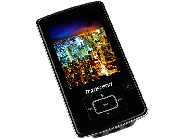 Transcend Reproductor de Video, MP3, Radio FM, Fotos y Grabador de Voz. 4GB (soporta microSDHC de hasta 16GB). Color Negro