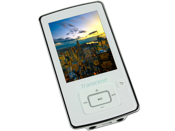 Transcend Reproductor de Video, MP3, Radio FM, Fotos y Grabador de Voz. 8GB (soporta microSDHC de hasta 16GB). Color Blanco 