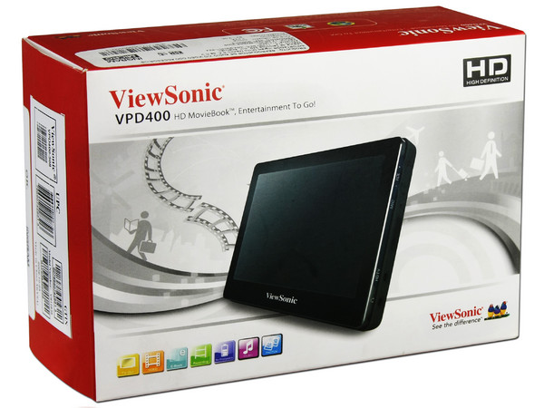 Reproductor portátil multimedia Viewsonic VPD400 HD MovieBook