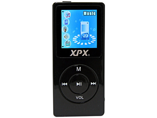 Reproductor de MP3/MP4 XPX, Radio FM, Video, Fotos, y Grabador de Voz, 512MB. USB