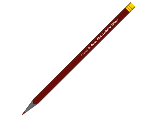 Lápiz Carmín Checador, Azor, Modelo 301 1001RO, Color Rojo Carmín, Resina, Cuerpo Hexagonal, 12 Piezas.