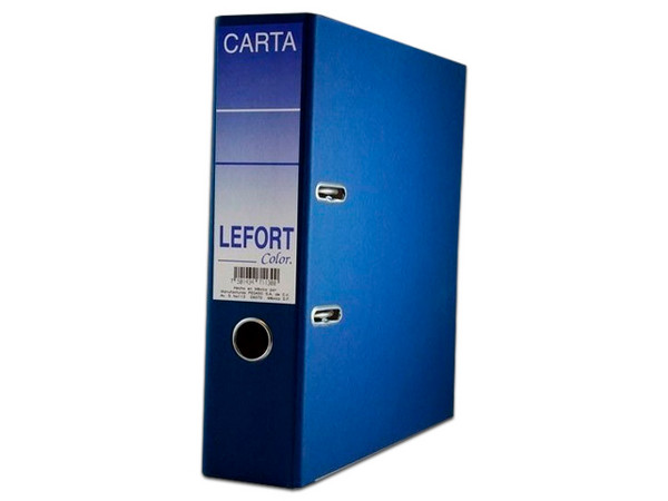 Carpeta registradora Azor, de hasta 700 Hojas tamaño carta. Color Azul.