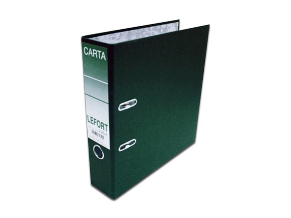 Carpeta registradora Azor, de hasta 700 Hojas tamaño carta. Color Verde.