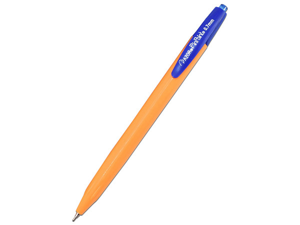 Bolígrafo Azor Pin Point RT Retráctil, Punto Fino 0.7 mm, Tinta Azul, Caja con 12 Piezas.