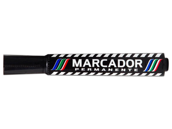 Marcador BACO MR011, Permanente, Plástico, 12 pzas, Color Negro.