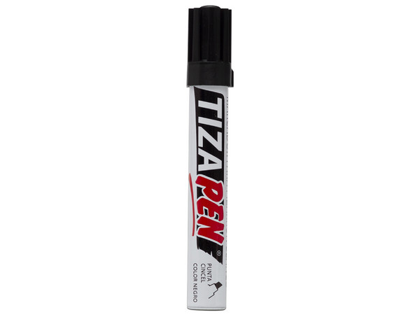 Marcador BACO TIZAPEN, Barril Metálico, 12 pzas, Color Negro.